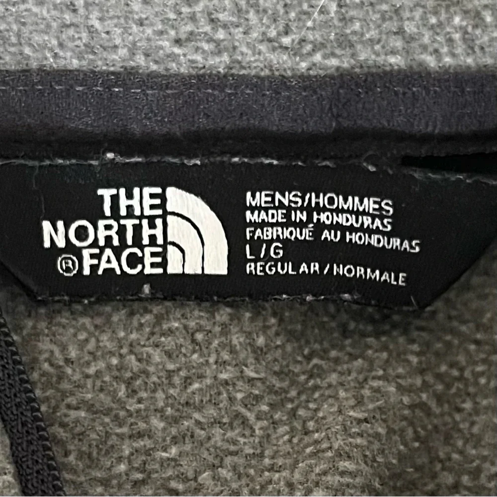 The North Face Men's Gray 1/4 Zip Fleece Pullover L Large TKA Glacier Mid-Layer
